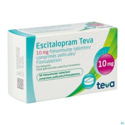 Escitalopram 10mg Teva Comp Pell 98 X 10mg