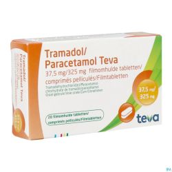 Tramadol Paracetamol 37,5mg/325mg Teva Comp Pel 20