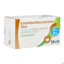 Ezetimibe Rosuvastatine Teva 10mg/20mg Comp 100
