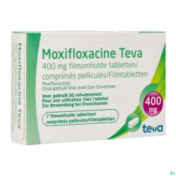Moxifloxacine Teva 400mg Comp Pell 7