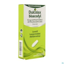 Dulcolax Bisadocyl Supp 10 X 10mg