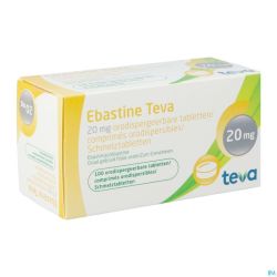 Ebastine 20mg Teva Comp Odt 100 X 20mg