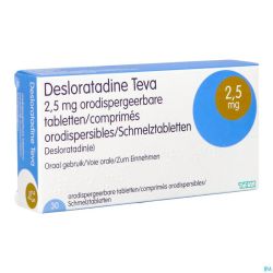 Desloratadine Teva 2,5mg Comp Orodisp 30 X 2,5mg