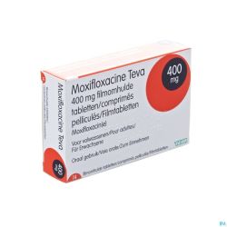 Moxifloxacine Teva 400mg Comp Pell 14