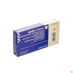 Apidra 100 U/ml Sol Inj En Stylo Prempl 5x3ml