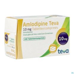 Amlodipine Teva 10mg Tabl Blister 100