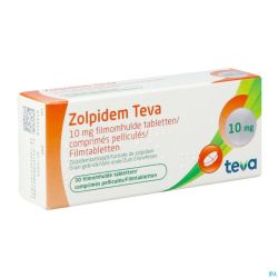 Zolpidem Teva Comp Pell 30 X 10mg