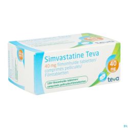 Simvastatine 40mg Teva Comp Enrob 100 X 40mg