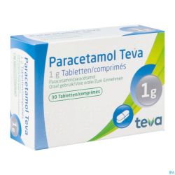 Paracetamol Teva 1g Comp 30 X 1g Blister