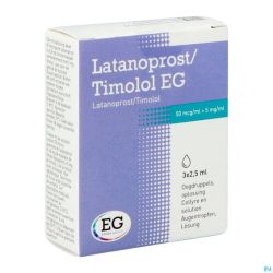 Latanoprost Timolol EG Collyre Fl 3X2,5Ml