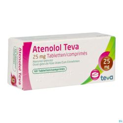 Atenolol Teva Comp Enrob 60x 25mg