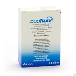 Duotrav Collyre 3 X 2,5ml