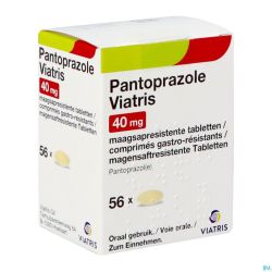 Pantoprazole Viatris 40mg Comp Gastro Resist 56