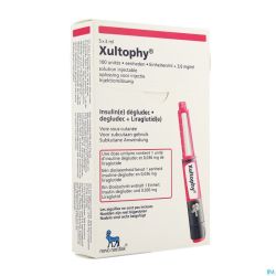 Xultophy 100u/ml+sol 3,6mg/ml Stylo Prerempli5x3ml