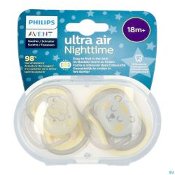 Philips Avent Sucette +18m Air Night Neutral 2