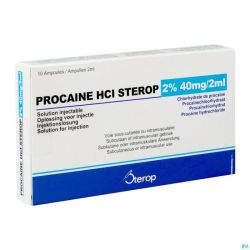 Procaine Hcl Amp 10 X 40mg/ 2ml