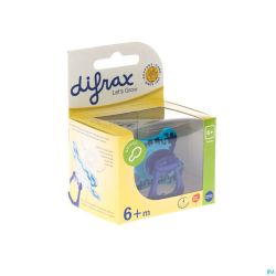 Difrax Sucette Combi Sil Grand+anneau +6m 127