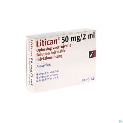 Litican Amp Inj 6 X 50mg/2ml