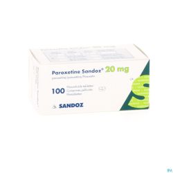 Paroxetine 20mg Sandoz Comp Pell 100 X 20mg