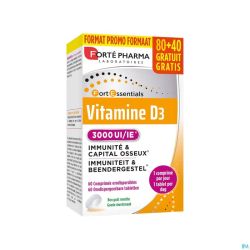 Vitamine D3 3000 UI Caps 120