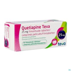 Quetiapine Teva 25mg Comp Pell 60