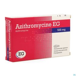Azithromycine 500 Mg EG Comp Pell  3X500 Mg