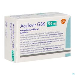Aciclovir Gsk Comp 25x200mg