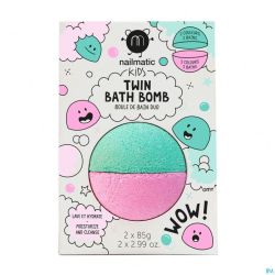 Nailmatic Kids Duo Boule Bain Rose&vert 2x85g