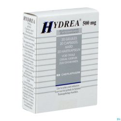 Hydrea Caps 20 X 500mg Alu/pvc/pvdc