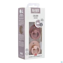Bibs 2 Sucette Duo Woodchuck Blush