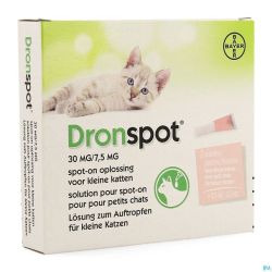 Dronspot 30mg/7,5mg Spot-on Chat P.0,5-2,5kg Pip2