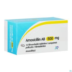 Amoxicillin Ab 500mg Comp Pell 16 X 500mg