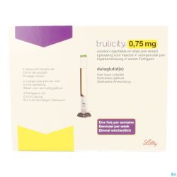 Trulicity 0,75mg/0,5ml Sol Inj Stylo Prerempli 4