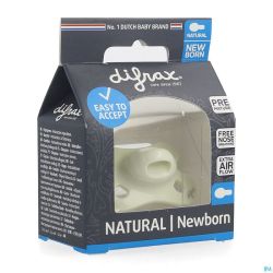 Difrax Sucette Natural Newborn Uni/pure Cr/popcorn