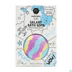 Nailmatic Kids Boule Bain Bleu-jaune-rose 160g