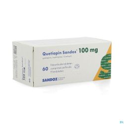 Quetiapin Sandoz Comp Enrobe 60 X 100mg