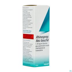 Rhinospray Nez Bouche 1,18mg/ml Spr Nasal Sol 15ml