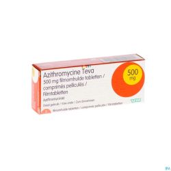 Azithromycine 500mg Teva Comp Pell 3x500 mg