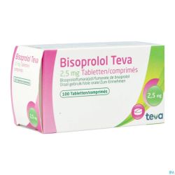 Bisoprolol Teva 2,5mg Tabl 100