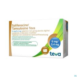 Solifenacine Tamsulosine Teva 6/04,mg Lib.m.comp90