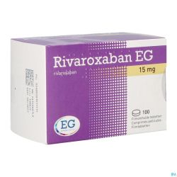 Rivaroxaban EG 15Mg Comp Pell 100