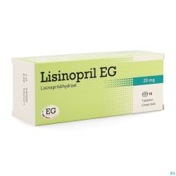 Lisinopril EG Comp 98X20Mg