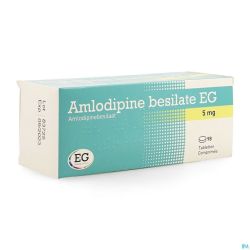 Amlodipine Besilate EG Comp  98X 5Mg