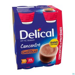 Delical Concentre Chocolat 4x200ml