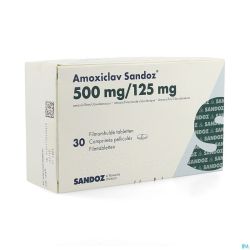 Amoxiclav Sandoz 500mg/125mg Comp 30