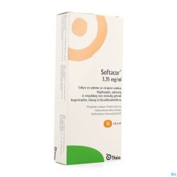 Softacor 3,35mg/ml Collyre Unidose 30 X 0,4ml
