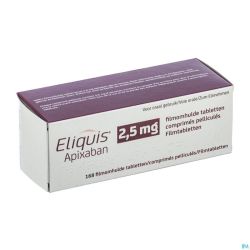 Eliquis 2,5mg Comp Pell 168 X 2,5mg