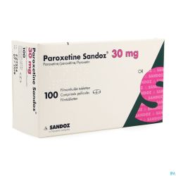 Paroxetine Sandoz 30mg Impexeco C0mp Pell 100 Pip