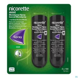 Nicorette Mint 1mg Spray Bucc.s/sucre Sprays 2x150