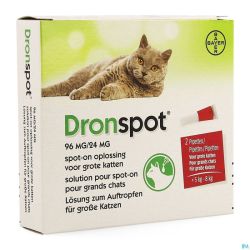 Dronspot 96mg/24mg Spot-on Chat Grand 5-8kg Pip 2